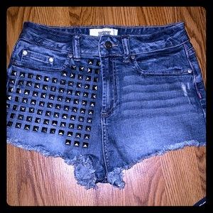 PINK Jean Studded Shorts